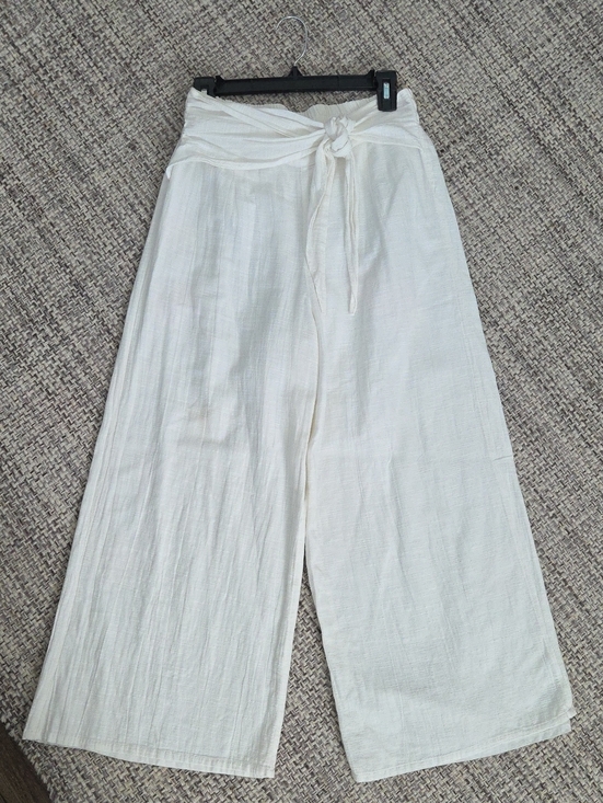 l*space Pants - L Space White 100% Cotton Hanalei Wide Leg Resort Pants Size Medium